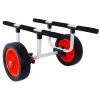 Heavy Duty Kayak Cart,Width Adjustable Canoe Cart with 12inch Flatfree Beach Wheels Boat Dolly Cart Transport Carrier, Adjustable Width Kayak Trolley