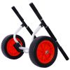 Heavy Duty Kayak Cart,Width Adjustable Canoe Cart with 12inch Flatfree Beach Wheels Boat Dolly Cart Transport Carrier, Adjustable Width Kayak Trolley
