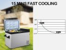 Mini Refriger for Car, DC12/24V, -7.6Â¬âˆžF to 68Â¬âˆžF, Car Refrigerator, Mini Freezer for Driving, Travel, Fishing, Outdoor or Home Use 52qt