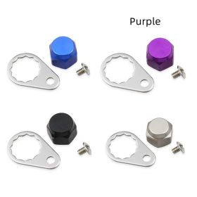 Refitted Parts Fishing Reel Anti-loosening Gasket (Option: Purple-M8 right hand)